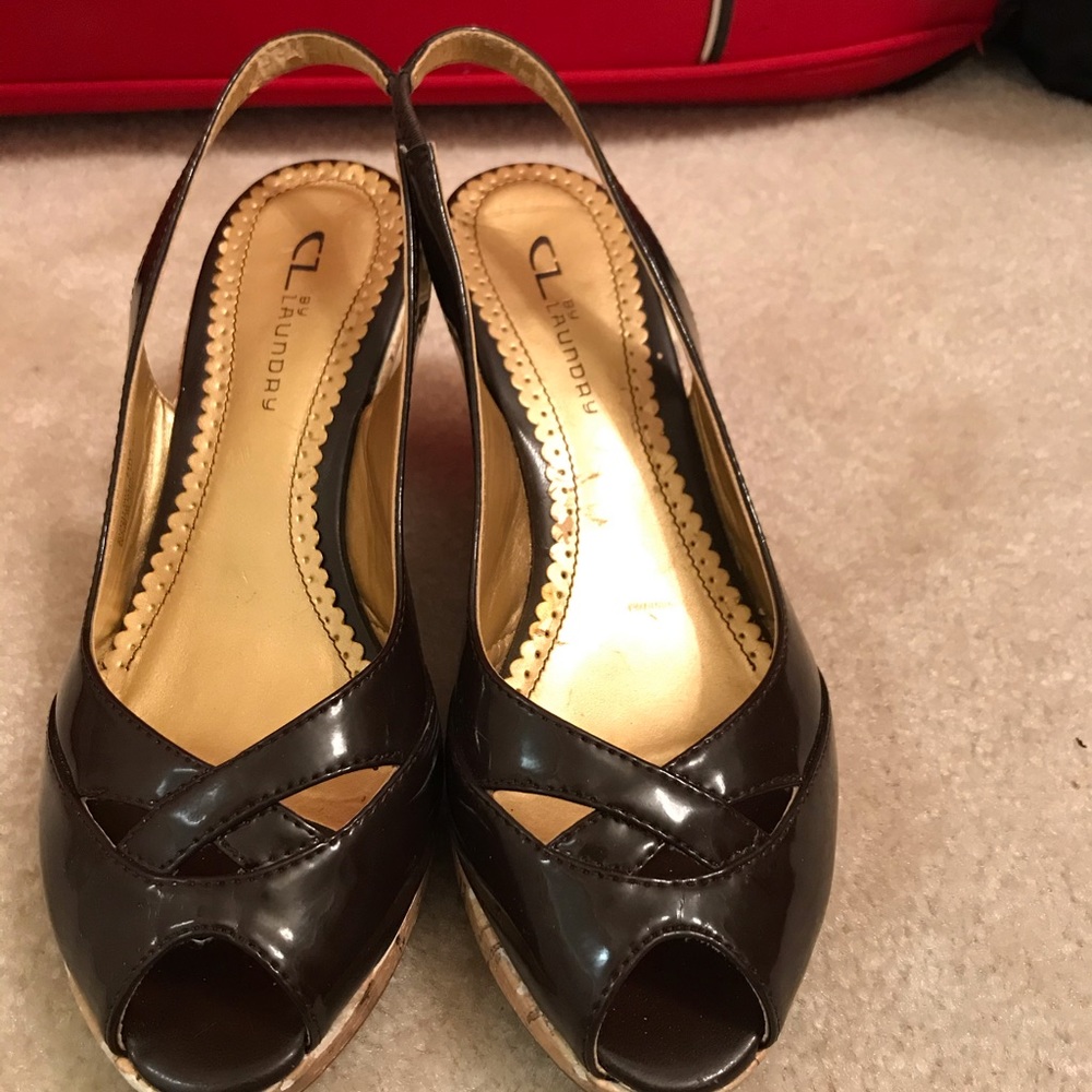 Women’s platform heels.